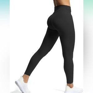 Aoxjox High Waisted Leggings with scrunch